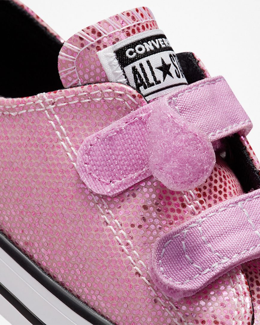 Zapatillas Bajas Converse Chuck Taylor All Star Easy-On Glitter Niña Rosas Negras | PE 8W527P